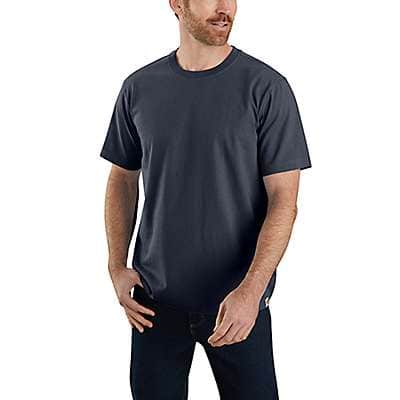 Carhartt Men's Navy Relaxed Fit Heavyweight Short-Sleeve Non-Pocket T-Shirt