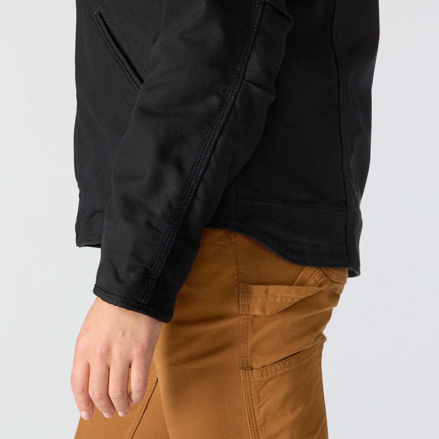 Женская куртка Carhartt Iconic Washed Duck Sierra, цвет: Чёрный — фото 7