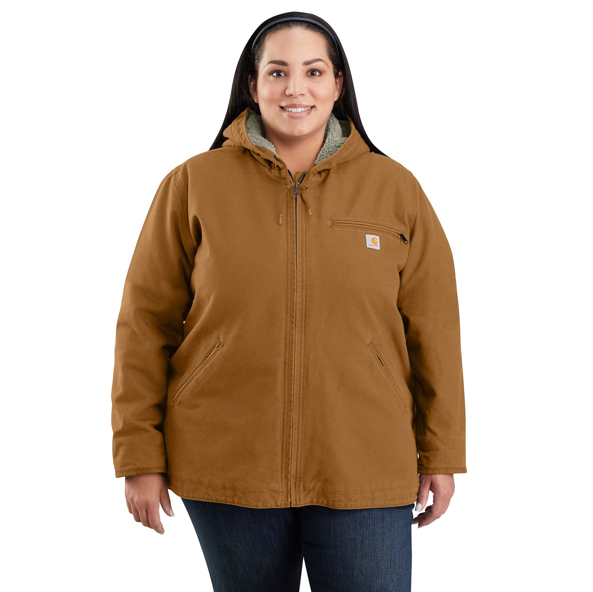 Additional thumbnail 3 of Women's Sherpa Lined Jacket - Loose Fit - Washed Duck - 3 Warmest Rating