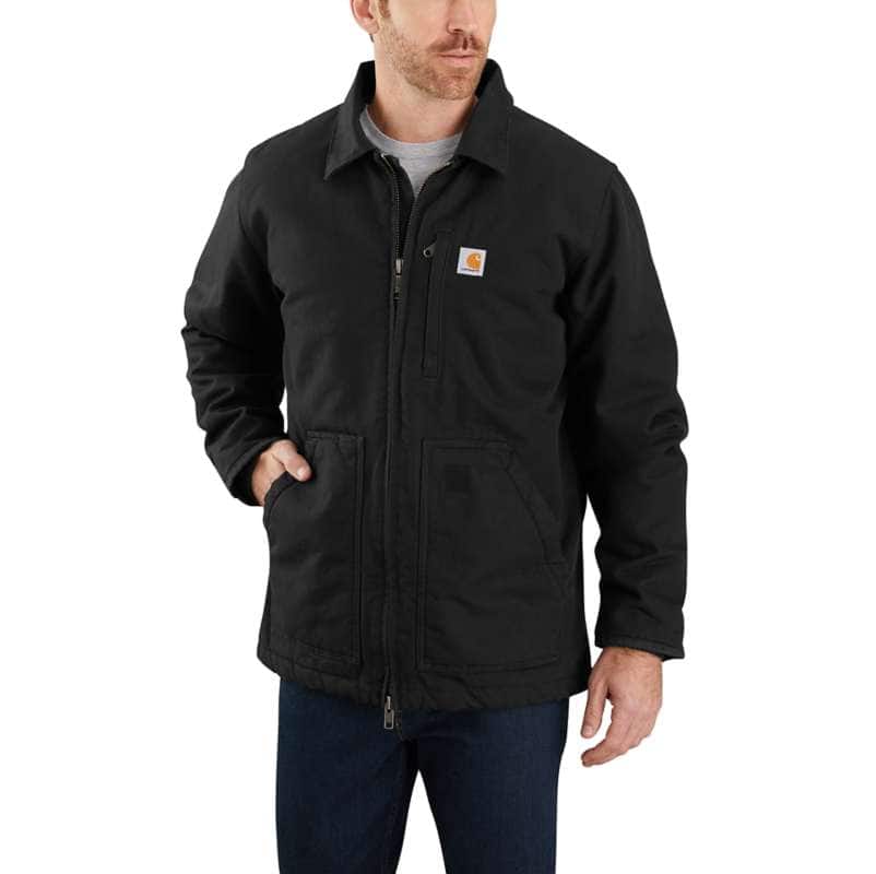 Relaxed Fit Denim Sherpa-Lined Jacket - 2 Warmer Rating