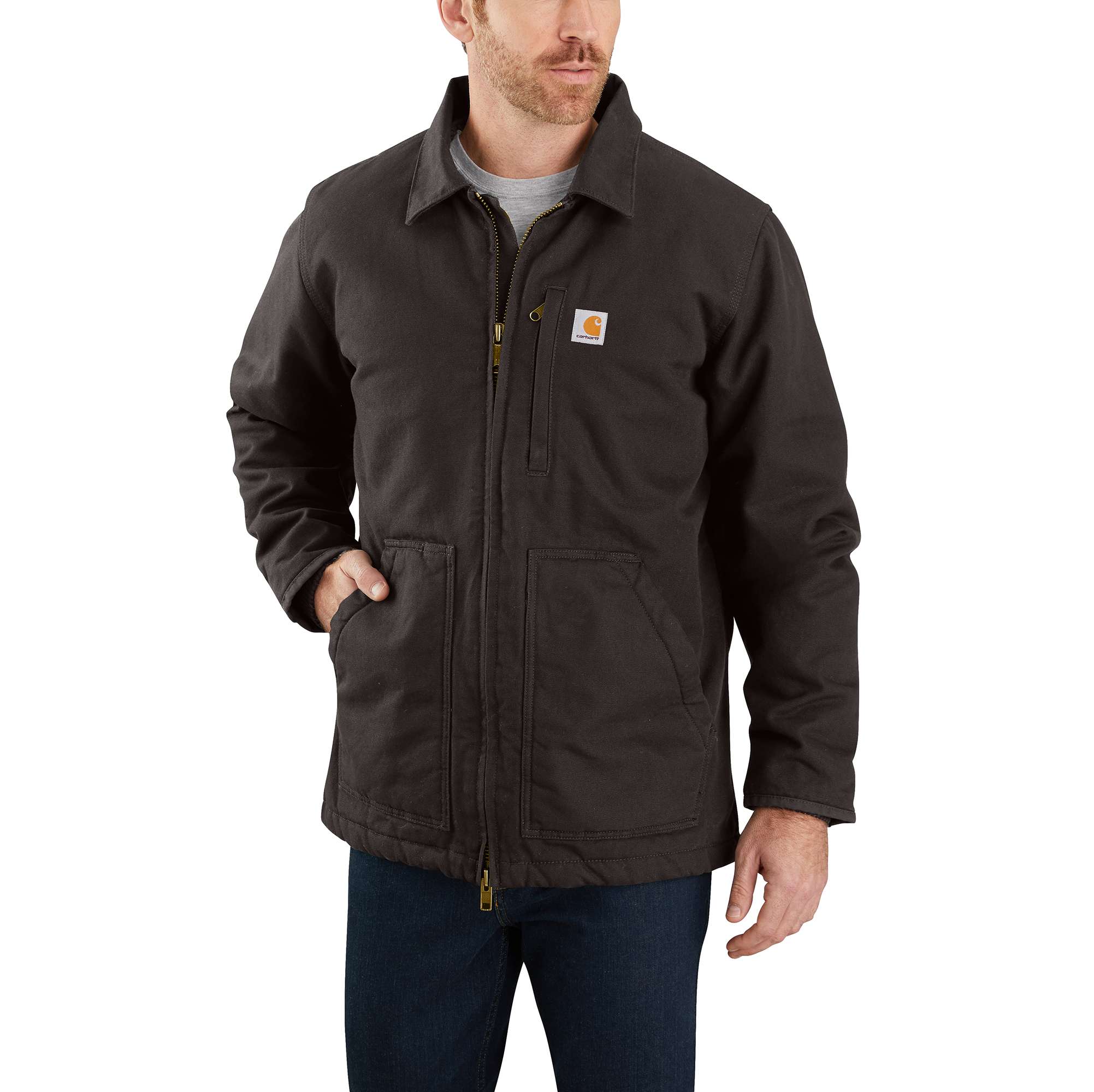 Jacket Carhartt Brown size S International in Cotton - 39941137