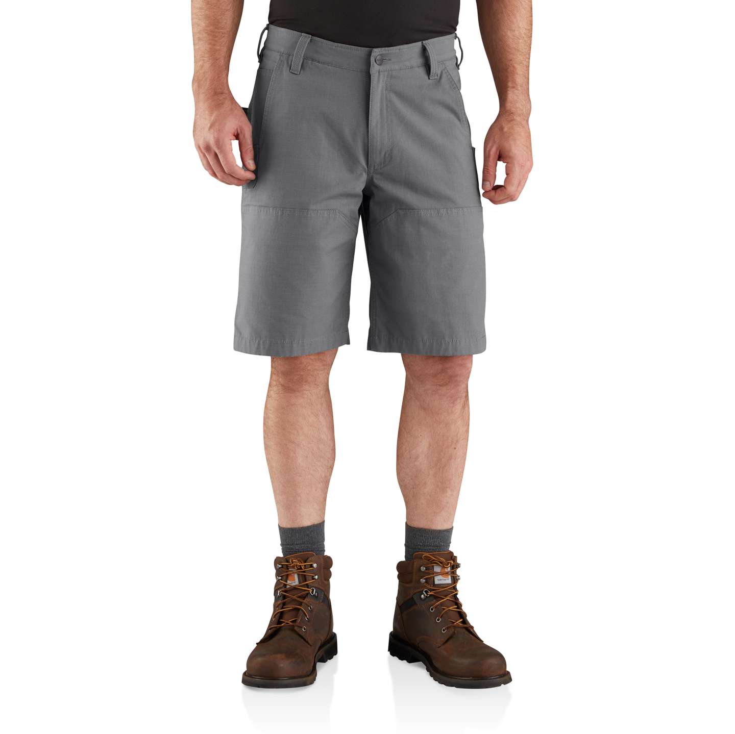 Мужские шорты Carhartt Steel Rugged Flex® Relaxed Fit Utility, цвет: Стальной — фото 1