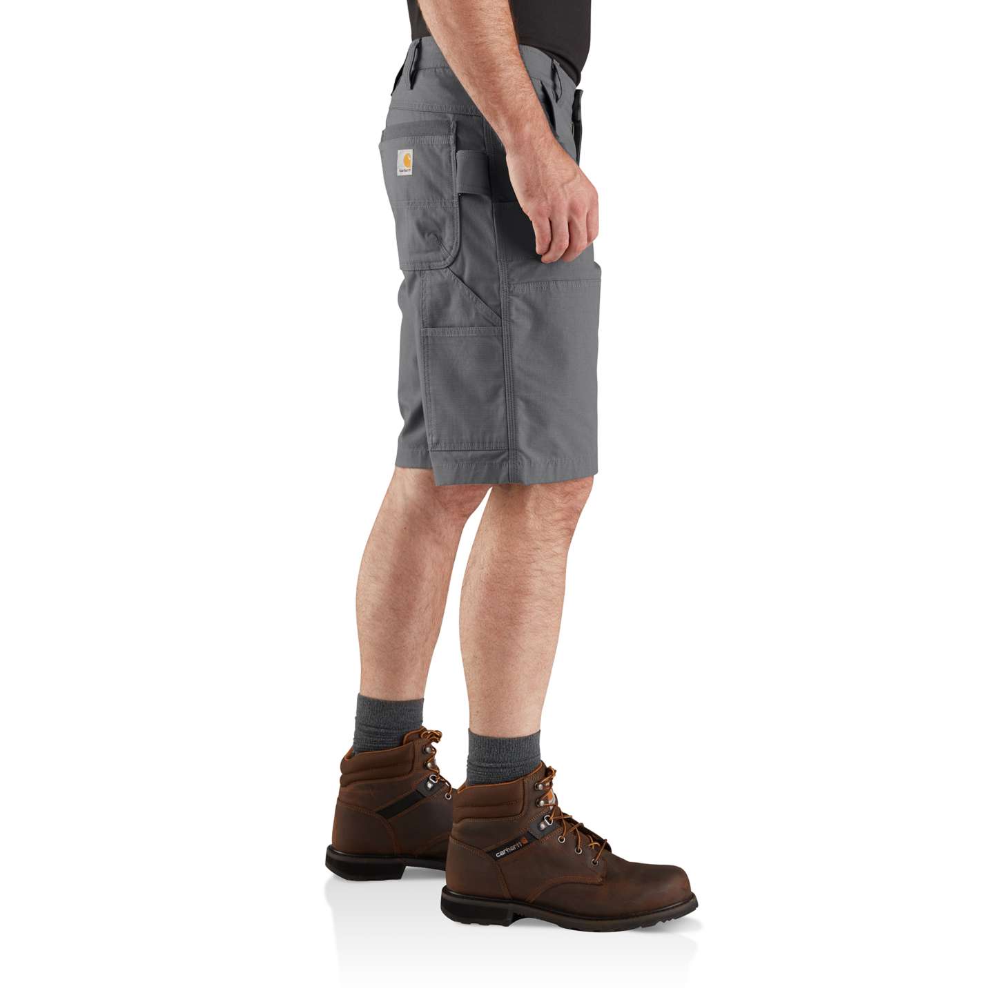 Мужские шорты Carhartt Steel Rugged Flex® Relaxed Fit Utility, цвет: Стальной — фото 2