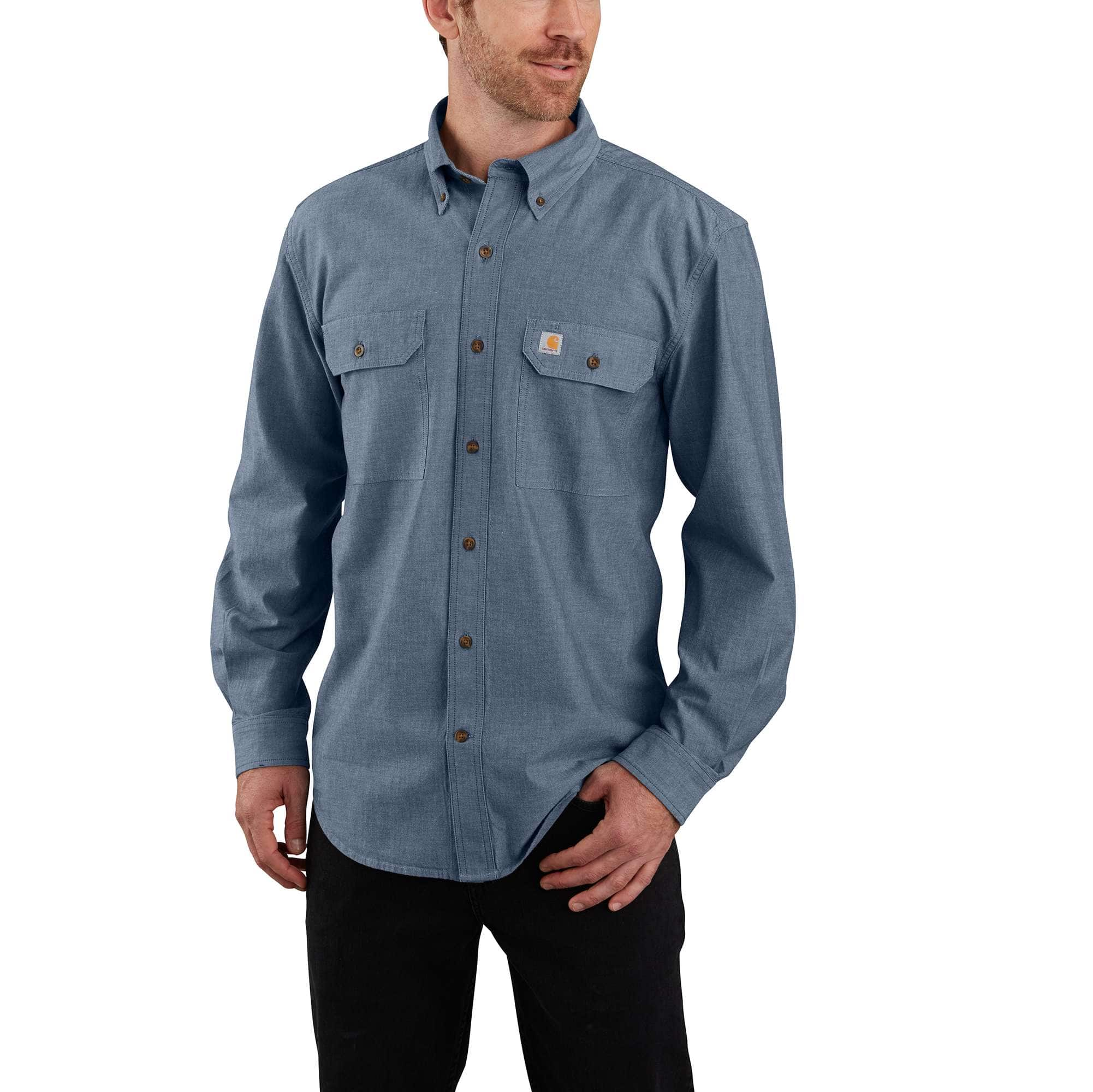 carhartt blue jean shirt