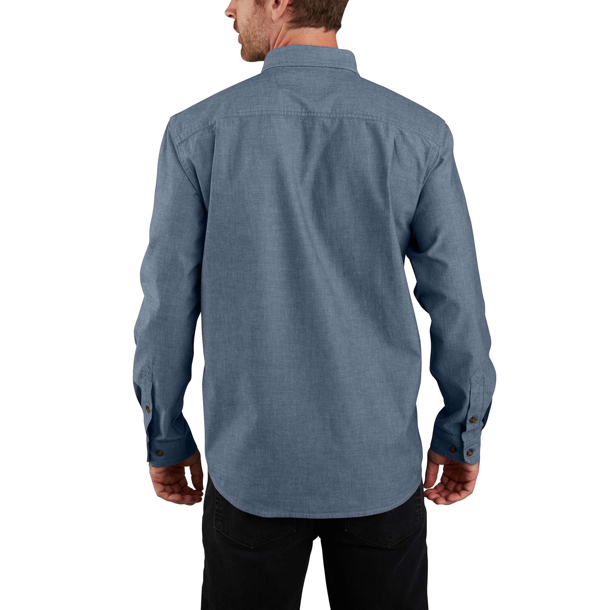 Additional thumbnail 2 of Loose Fit Midweight Chambray Long-Sleeve Shirt