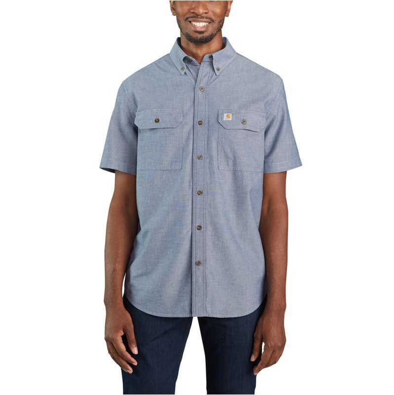 Loose Fit Midweight Chambray Short Sleeve Shirt Reg Carhartt 2655