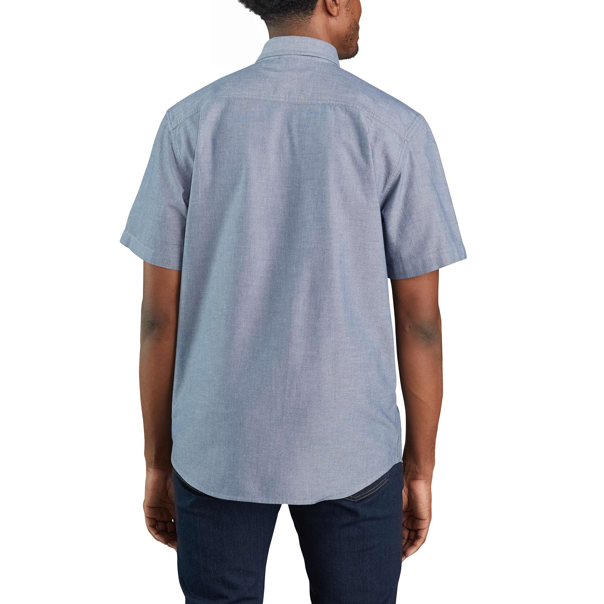 Additional thumbnail 2 of Loose Fit Midweight Chambray Short-Sleeve Shirt