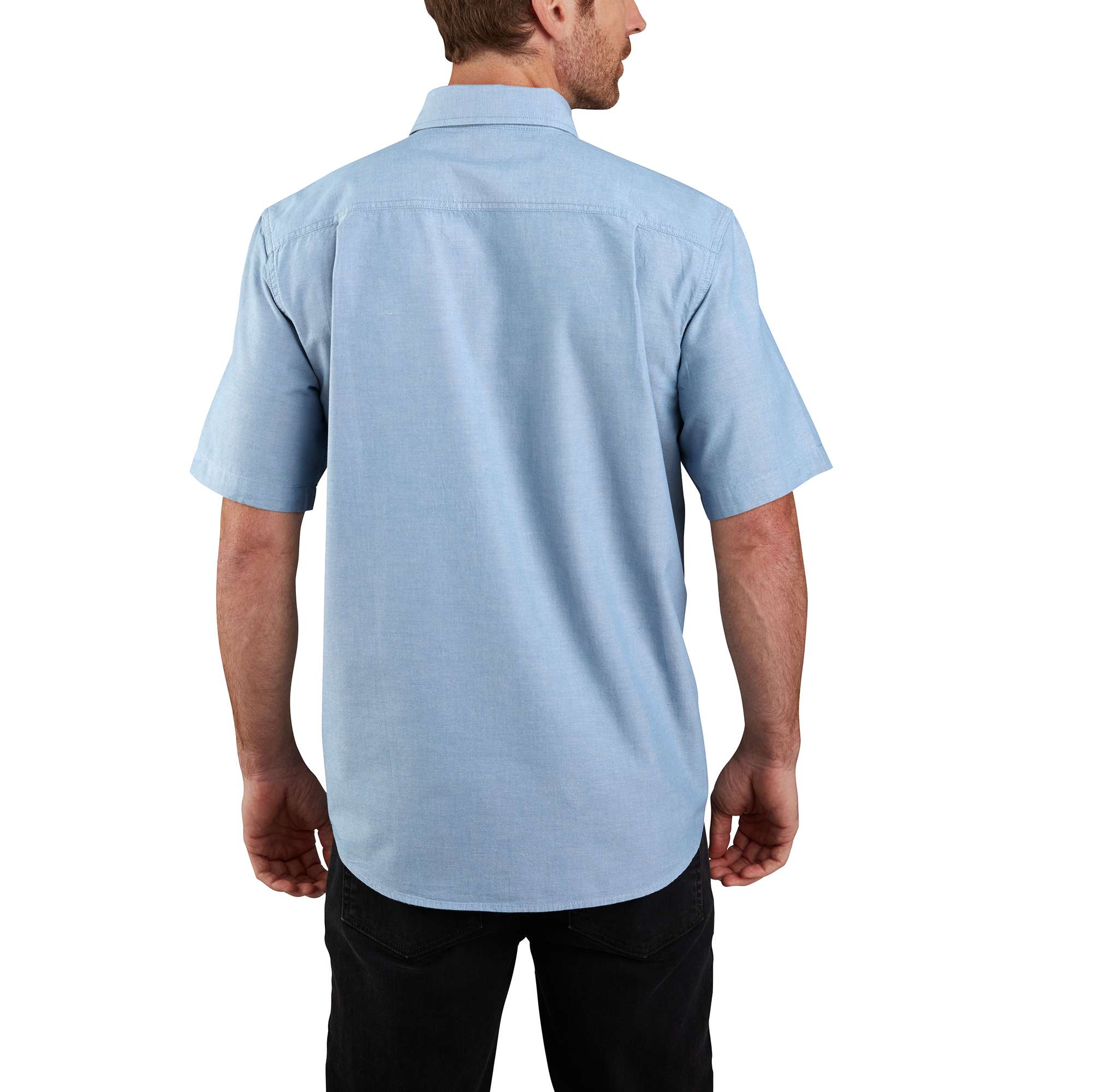 Additional thumbnail 3 of Loose Fit Midweight Chambray Short-Sleeve Shirt