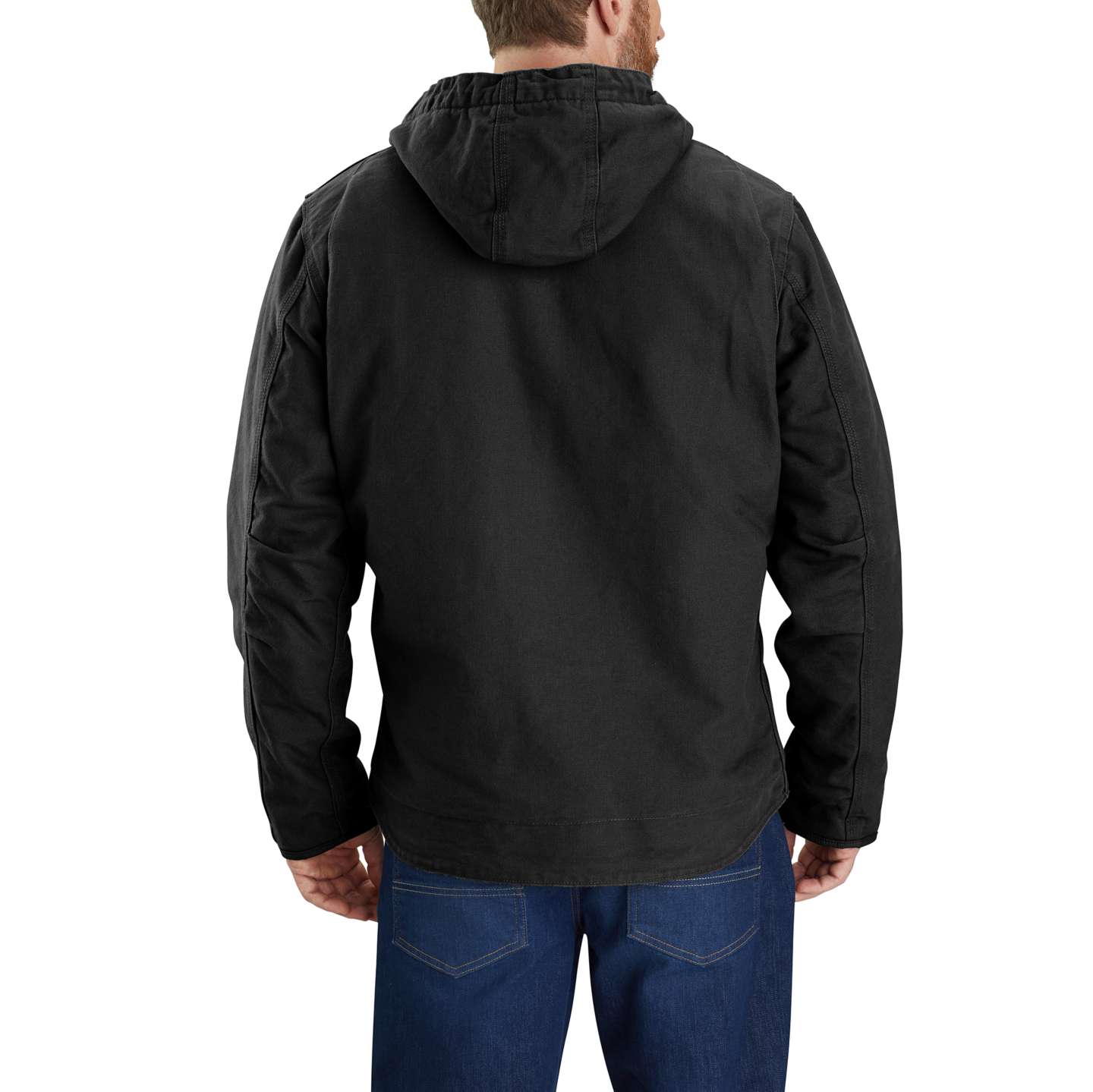 Мужская куртка Carhartt Washed Duck Sierra, цвет: Чёрный — фото 2