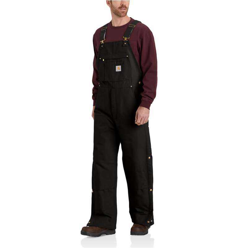 Loose Fit Firm Duck Insulated Bib Overall 2 Warmer Rating TLL Carhartt