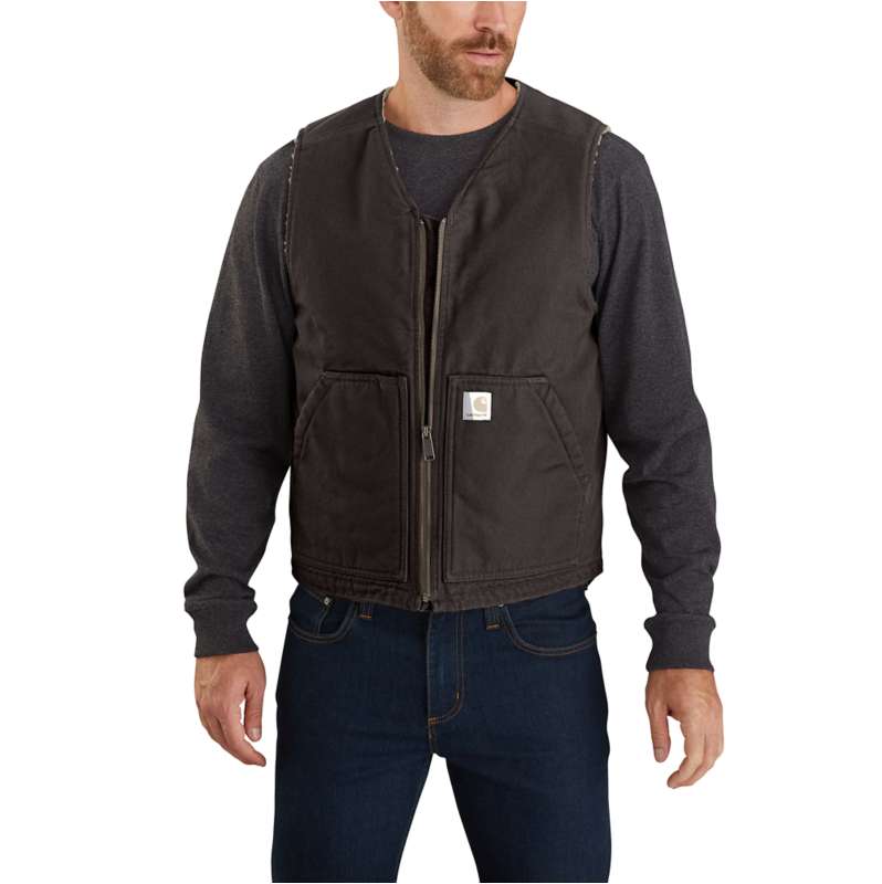 Carhartt' Men's Relaxed Fit Washed Duck Sherpa Lined Utility Jacket - –  Trav's Outfitter