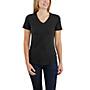 Additional thumbnail 1 of Women's Relaxed Fit Midweight Short Sleeve V Neck T-Shirt