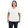 Additional thumbnail 3 of Women's Relaxed Fit Midweight Short Sleeve V Neck T-Shirt