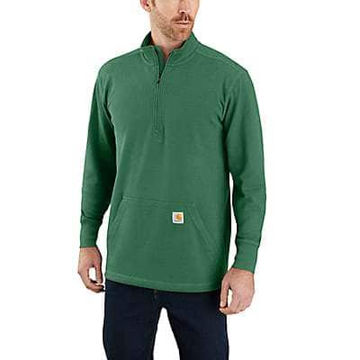 Carhartt Men's North Woods Heather Relaxed Fit Heavyweight Long-Sleeve 1/2 Zip Thermal Shirt