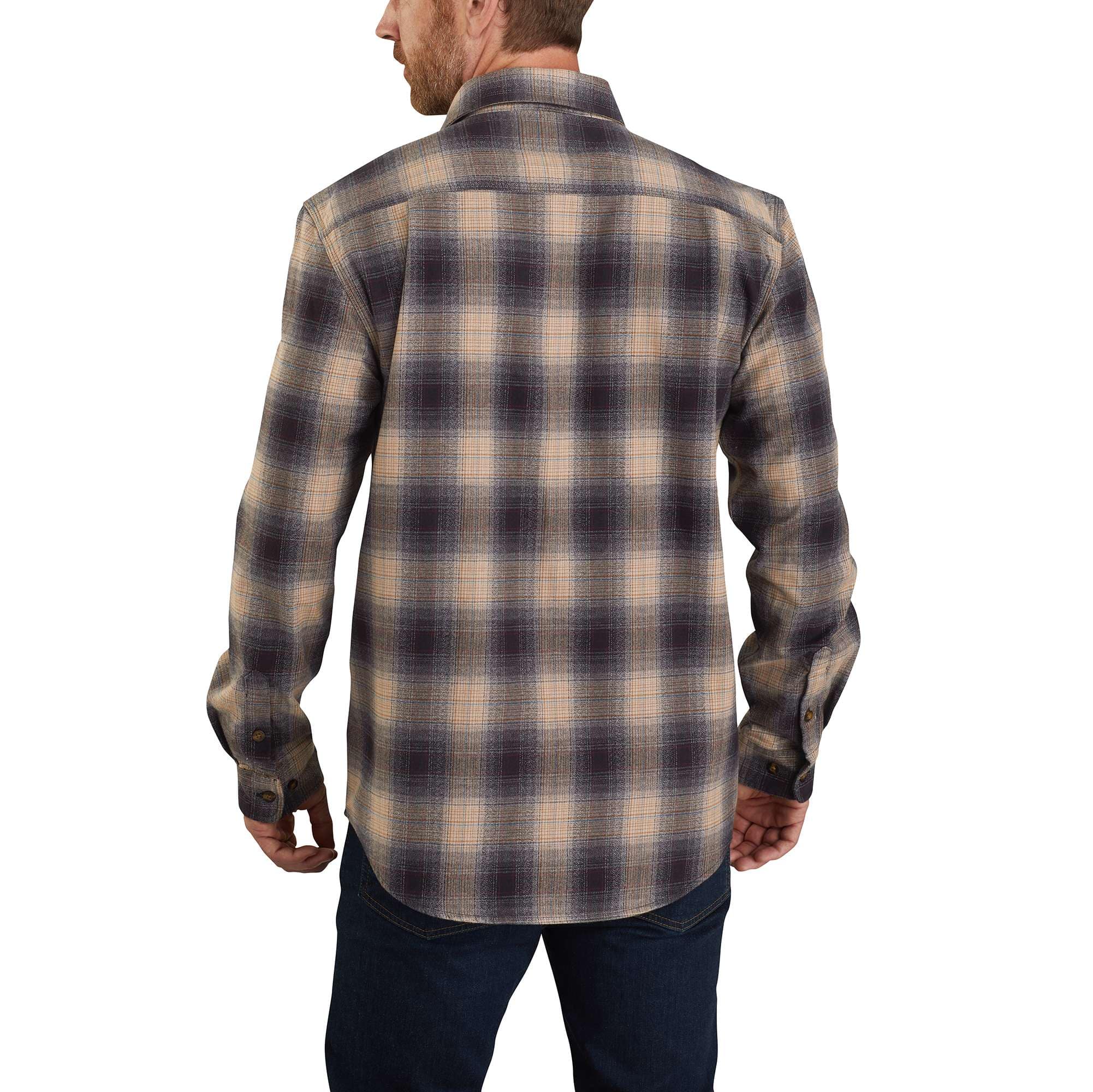 Details about   Carhartt Men's Flannel Long-Sleeve Plaid Shirt 