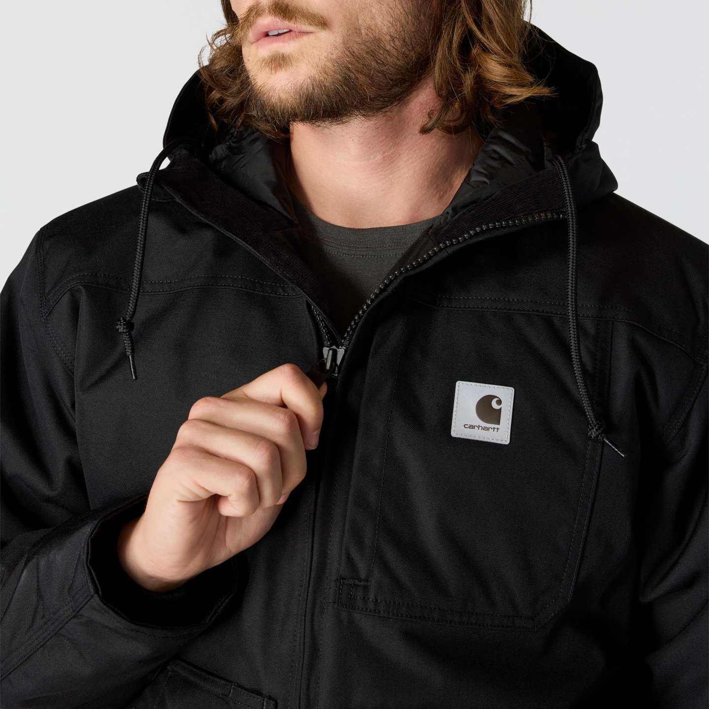 Мужская куртка Carhartt Yukon Extremes Active Jac, цвет: Чёрный — фото 3