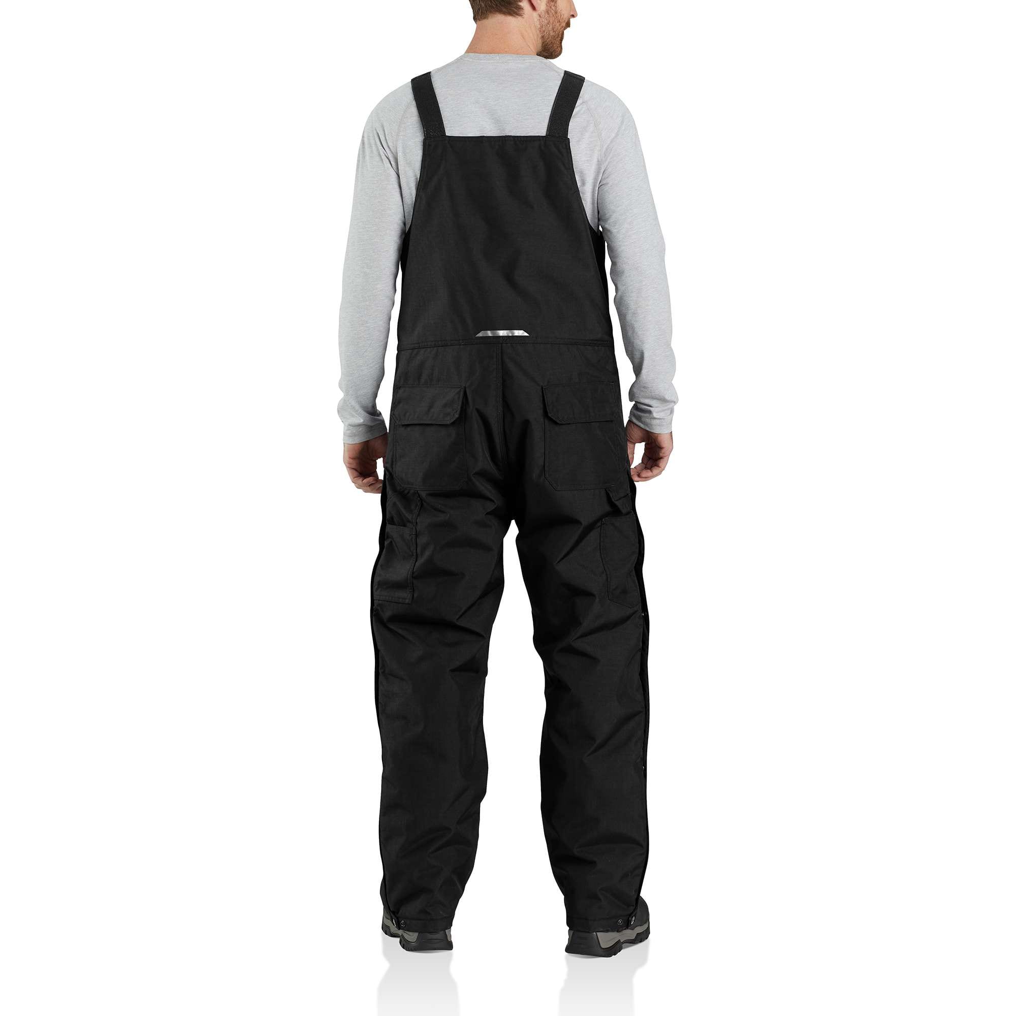 guys black overalls