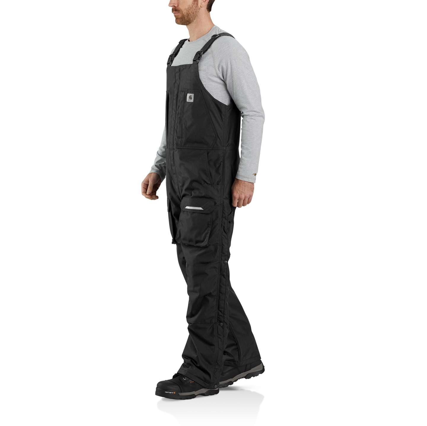 Мужской полукомбинезон Carhartt Yukon Extremes Biberall, цвет: Чёрный — фото 4
