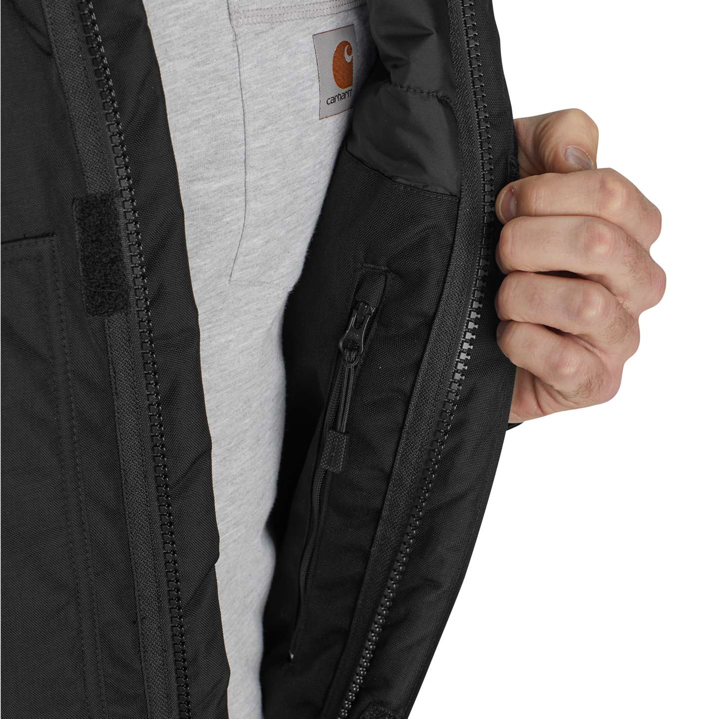 Мужской комбинезон Carhartt Yukon Extremes™ Insulated Coverall - 4 Extreme Warmth Rating, цвет: Чёрный — фото 6