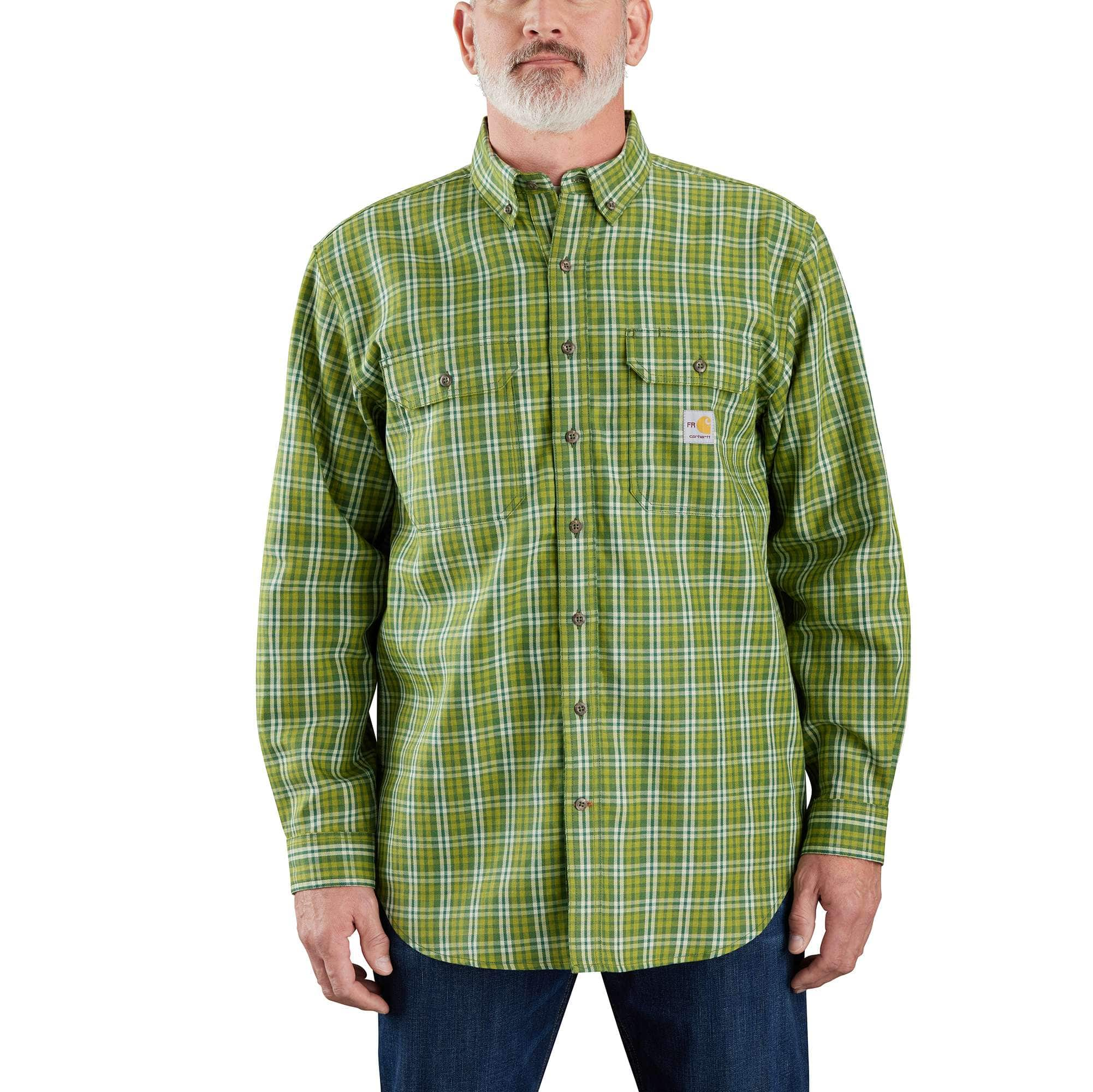 Additional thumbnail 1 of Flame Resistant Force Rugged Flex® Loose Fit Twill Long-Sleeve Plaid Shirt