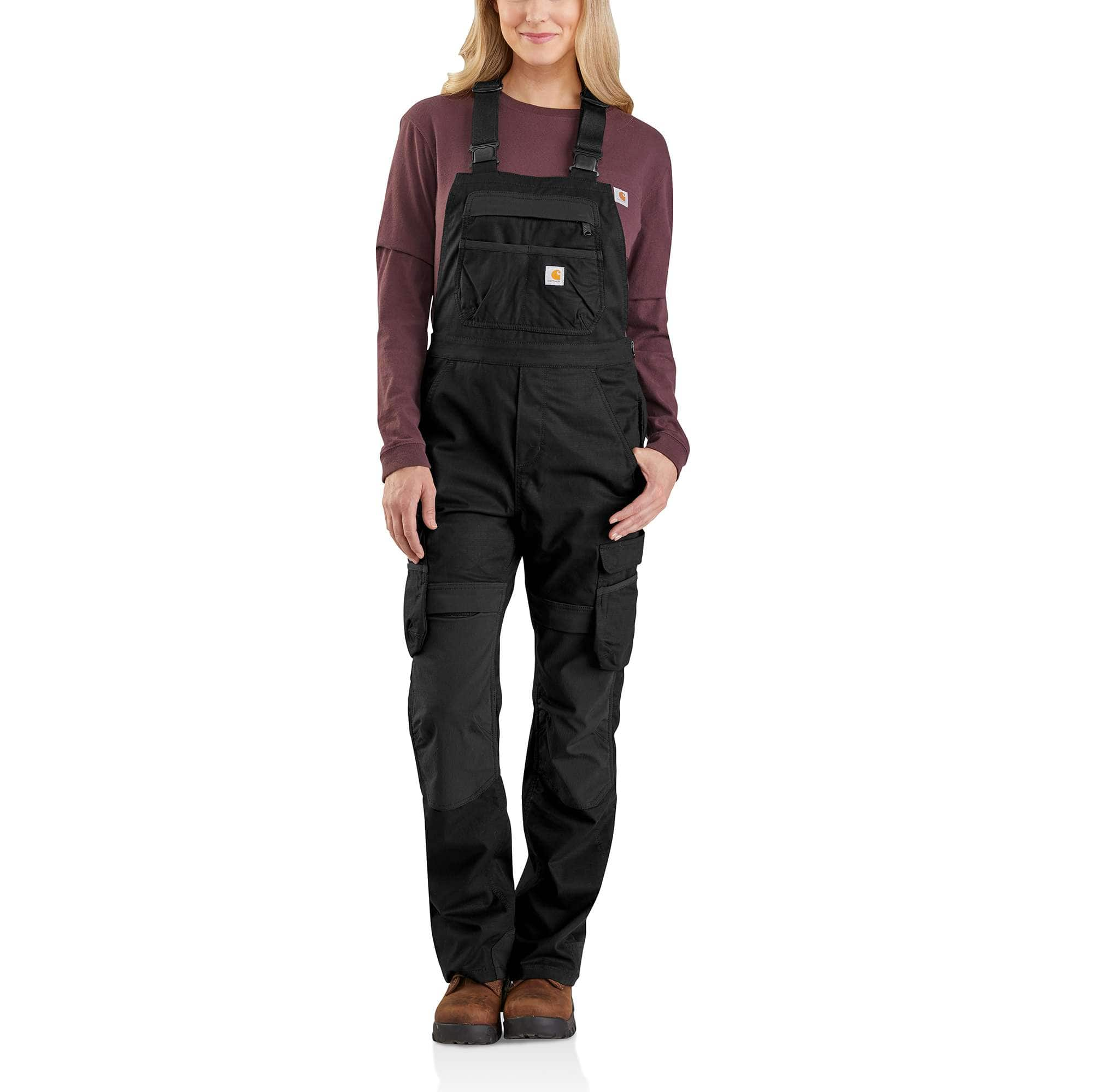 Women's Carhartt® Rugged Flex® Steel Cargo Double Front Bib Overalls ...