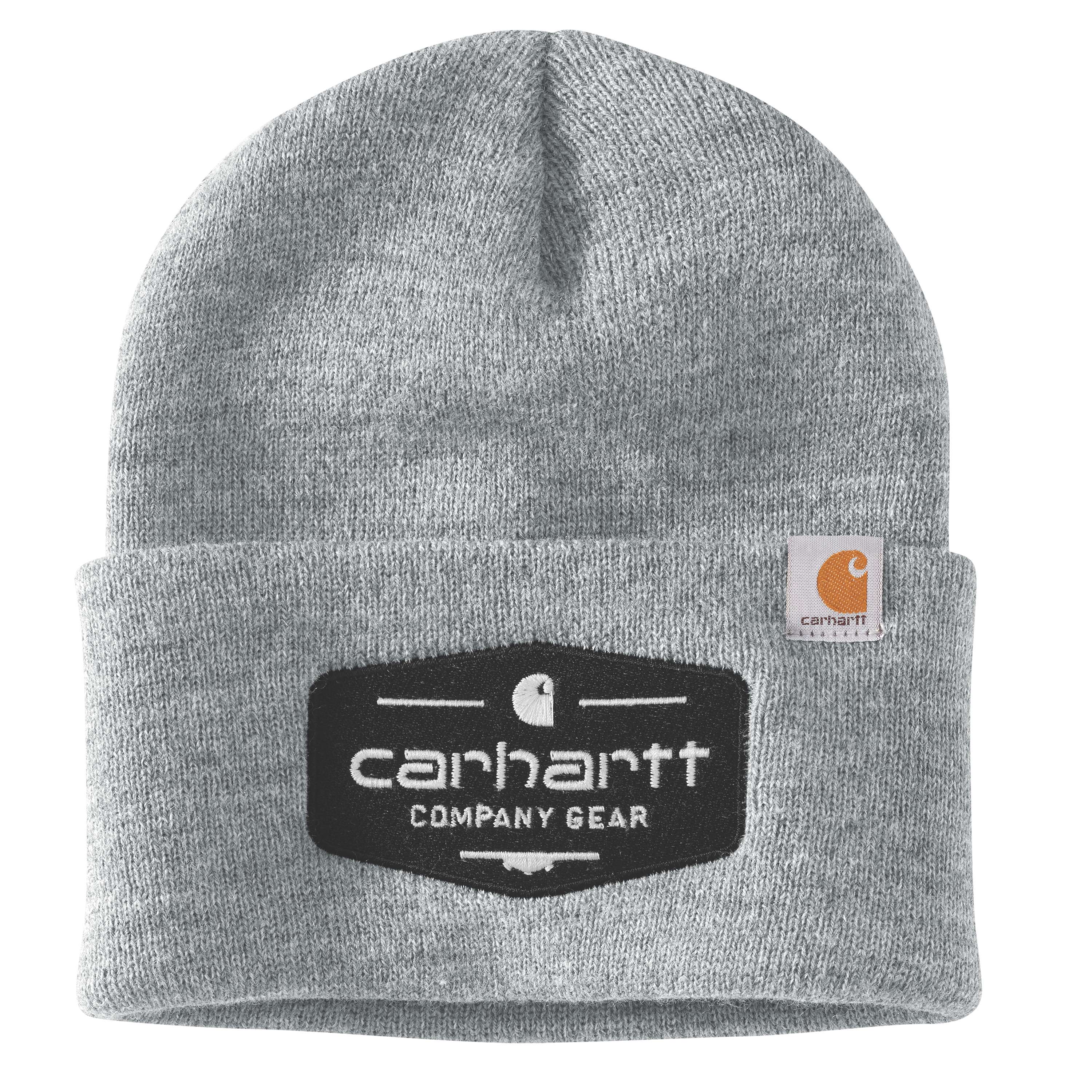 Beanie hats store with company logo