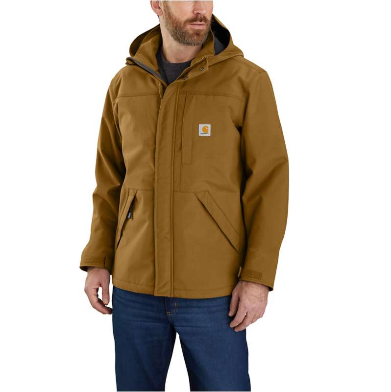 Carhartt  Oak Brown Men's Storm Defender® Jacket - Loose Fit - Heavyweight