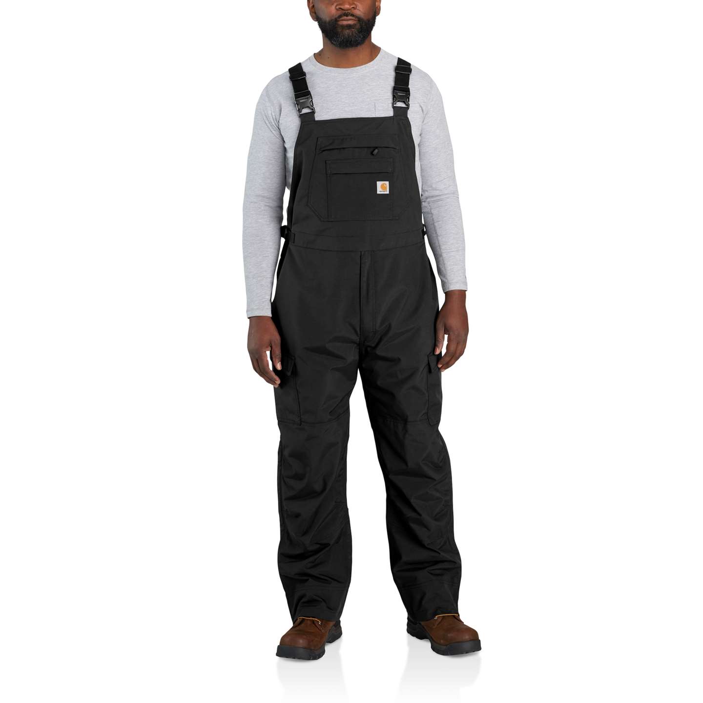 Мужской комбинезон Carhartt Shoreline Bib Overall, цвет: Чёрный — фото 1
