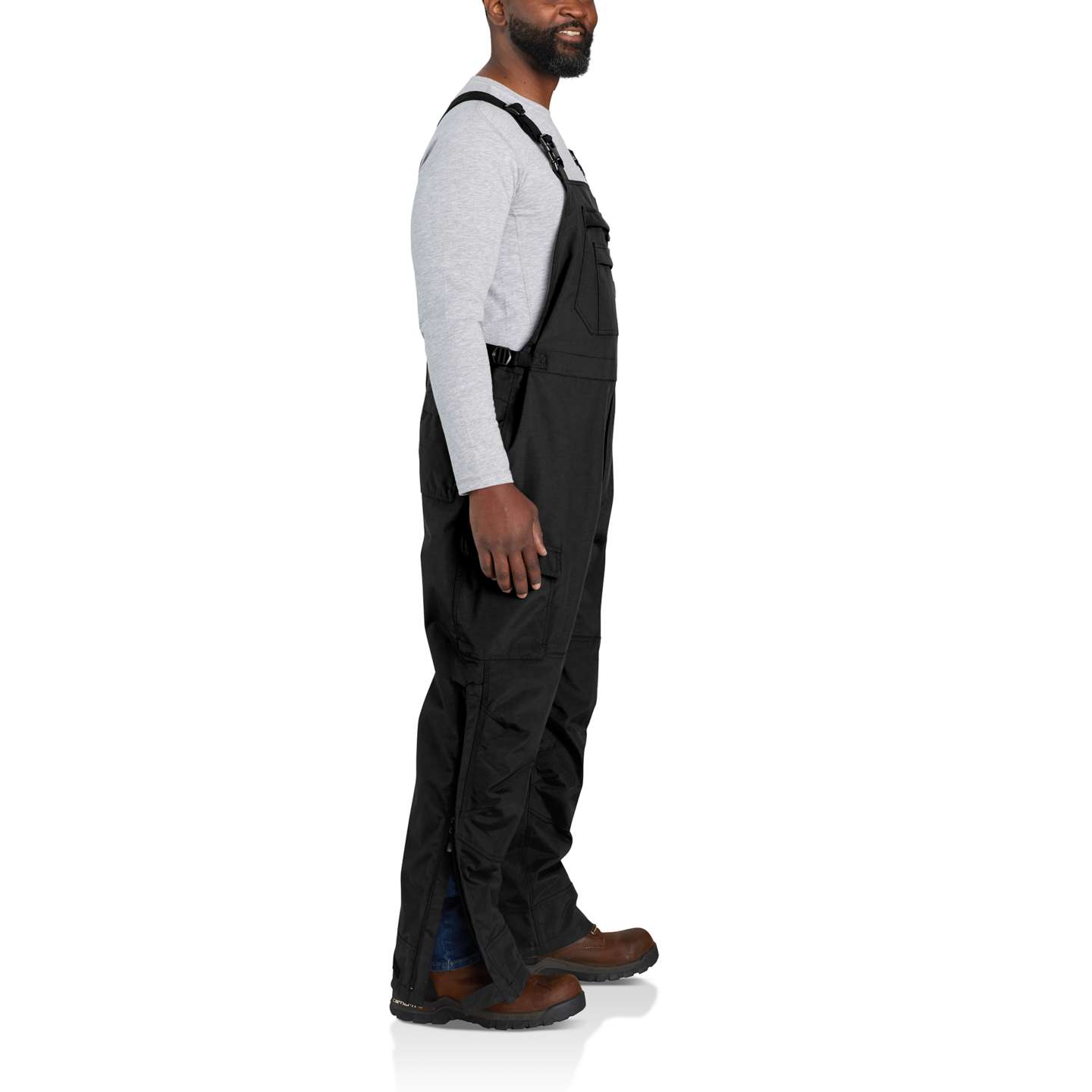 Мужской комбинезон Carhartt Shoreline Bib Overall, цвет: Чёрный — фото 3