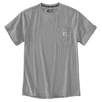 Carhartt Men's Asphalt Heather Carhartt Force Extremes® Relaxed Fit Lightweight Short-Sleeve Pocket T-Shirt