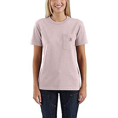 Carhartt Women's Crepe Heather Loose Fit Heavyweight Short-Sleeve Pocket Tried And True Graphic T-Shirt