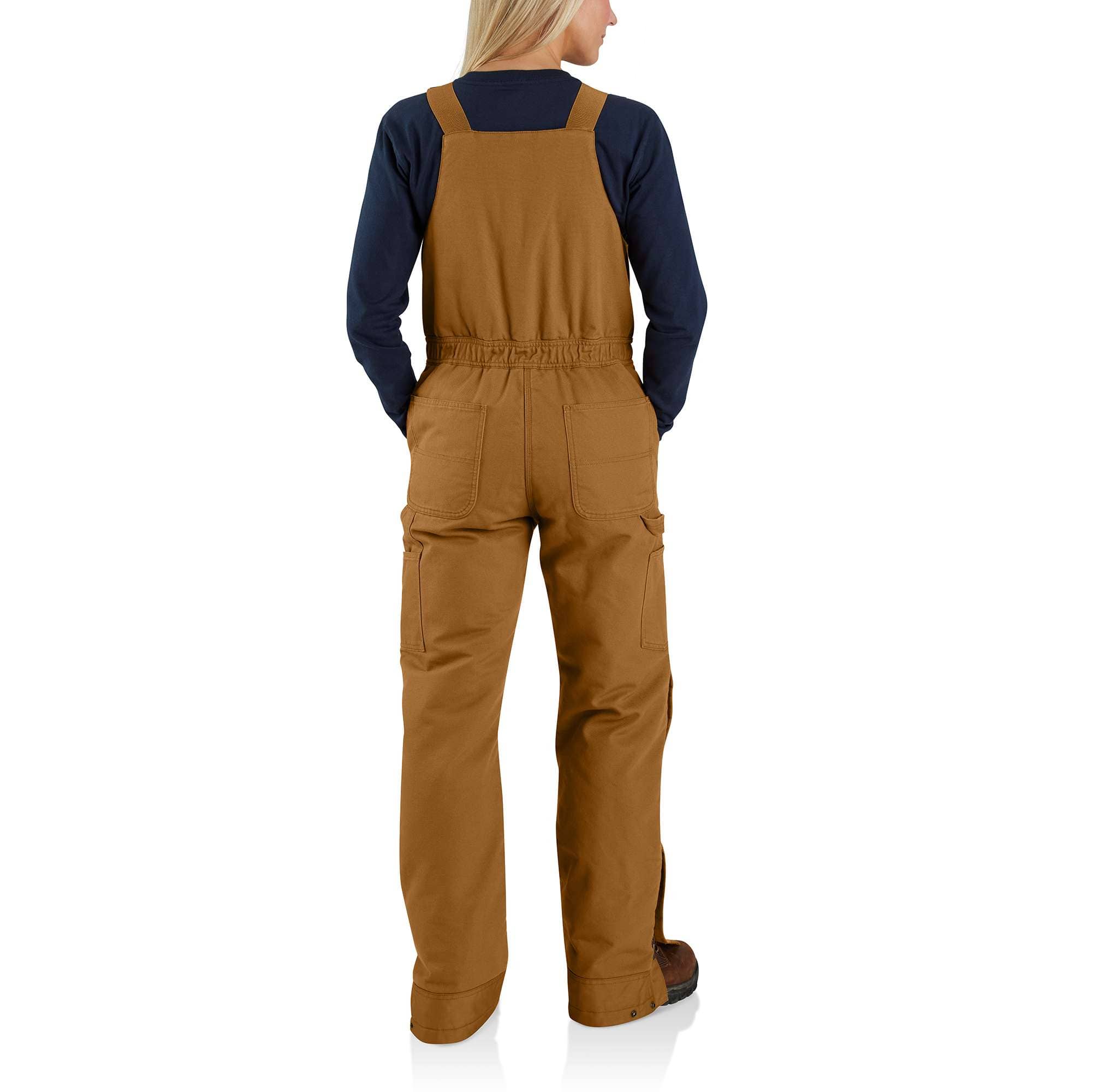 Additional thumbnail 3 of Women's Insulated Bib Overalls - Loose Fit - Washed Duck - 4 Extreme Warmth