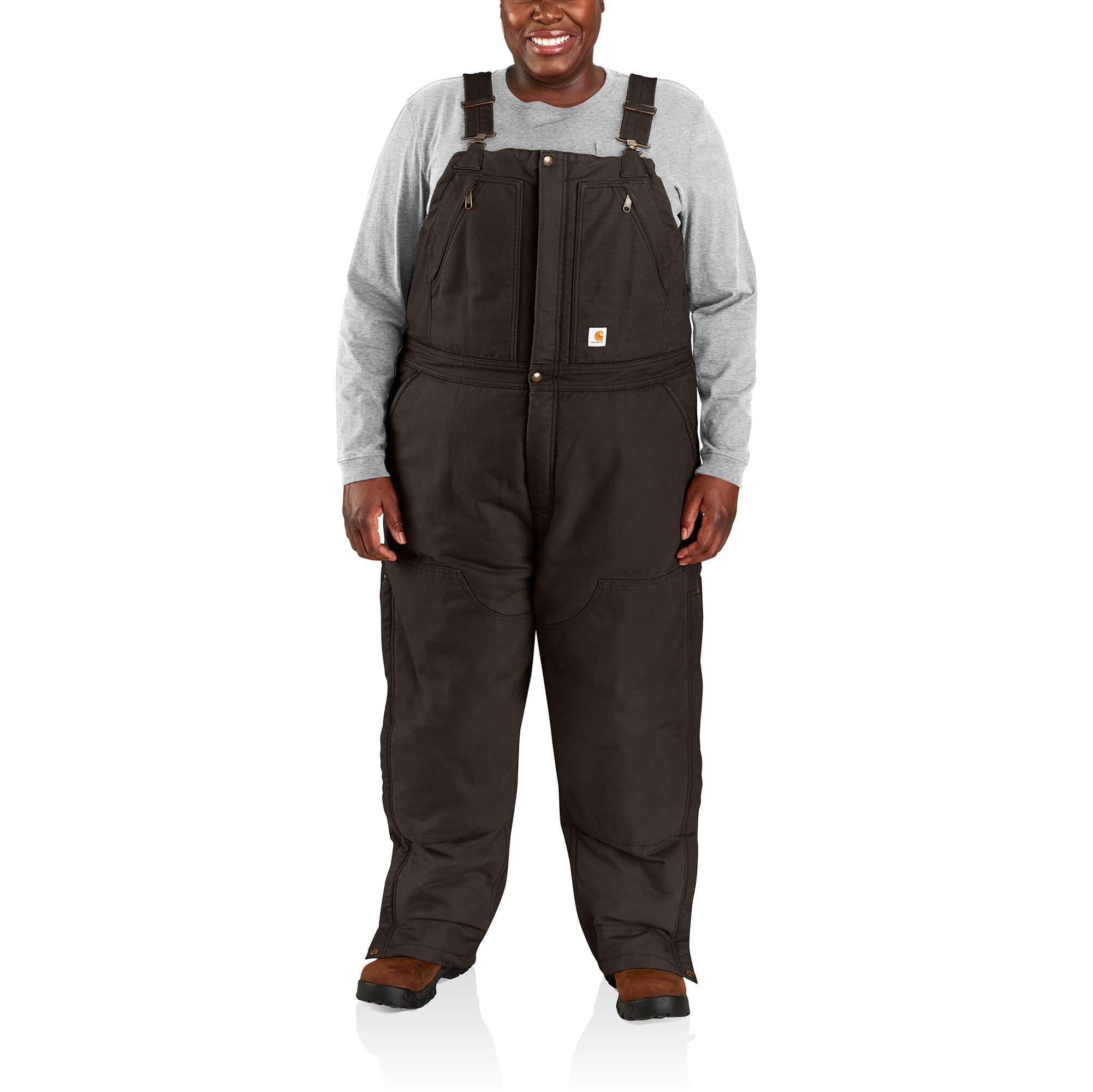 Additional thumbnail 2 of Women's Insulated Bib Overalls - Loose Fit - Washed Duck - 4 Extreme Warmth