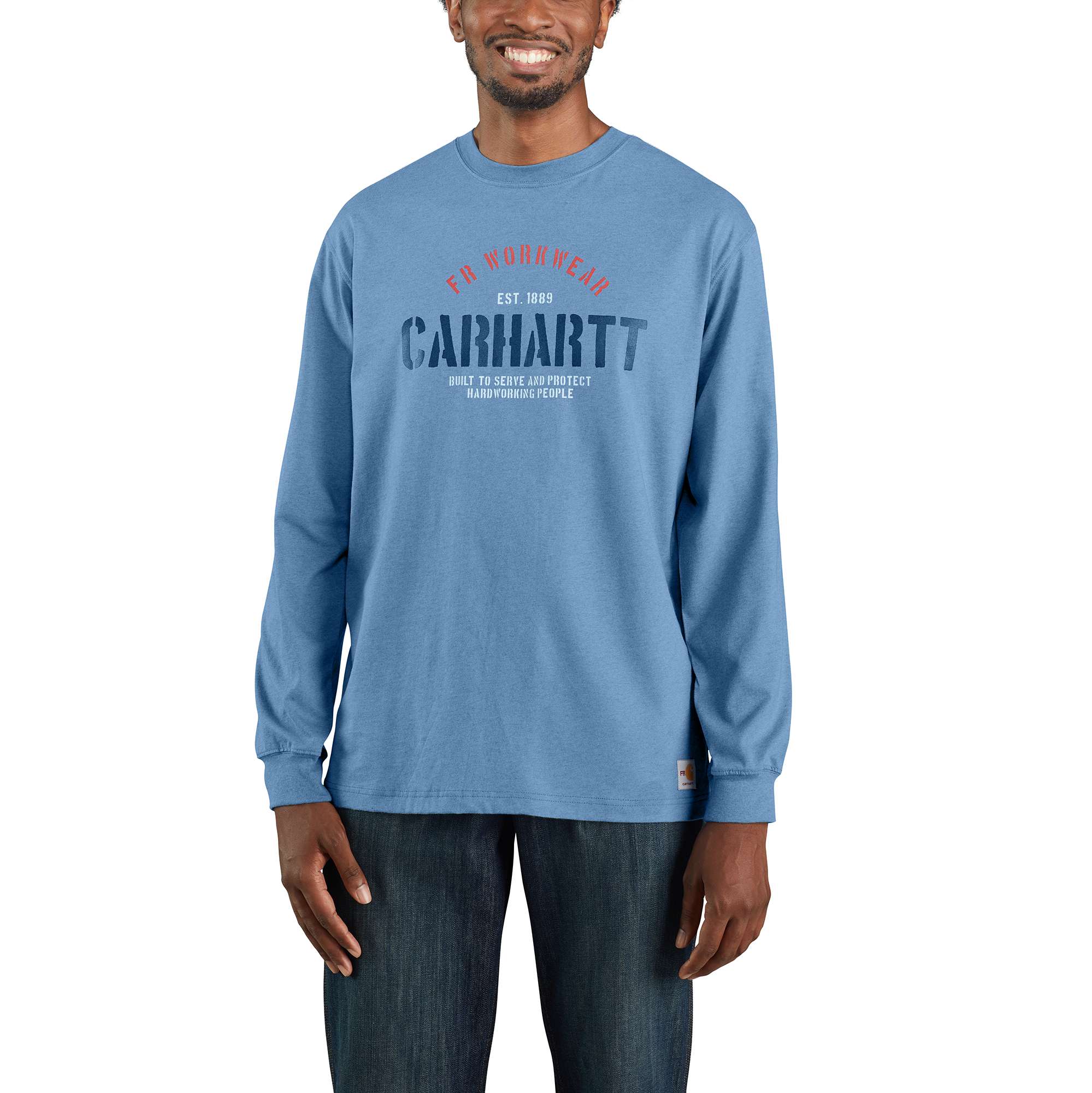 Carhartt 104107 T-shirt à manches longues avec logo Emea Core Homme