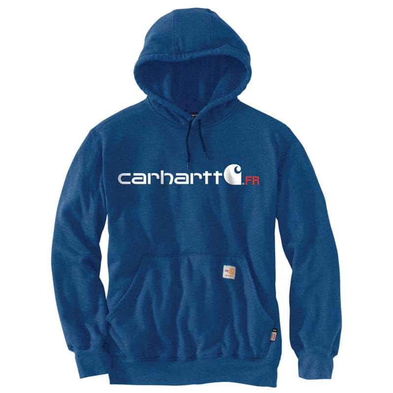 Carhartt  Lakeshore Flame-Resistant Carhartt Force® Loose Fit Midweight Hooded Logo Graphic Sweatshirt
