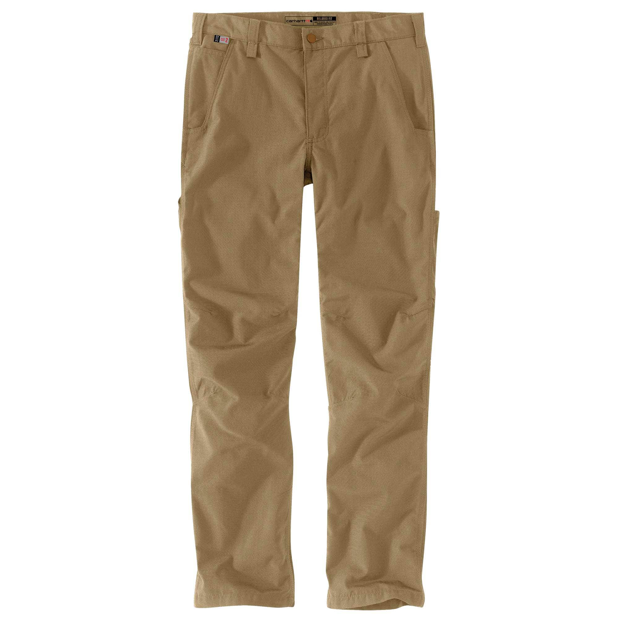 Carhartt Flame-Resistant Canvas Waist Pants, #FB194BRN