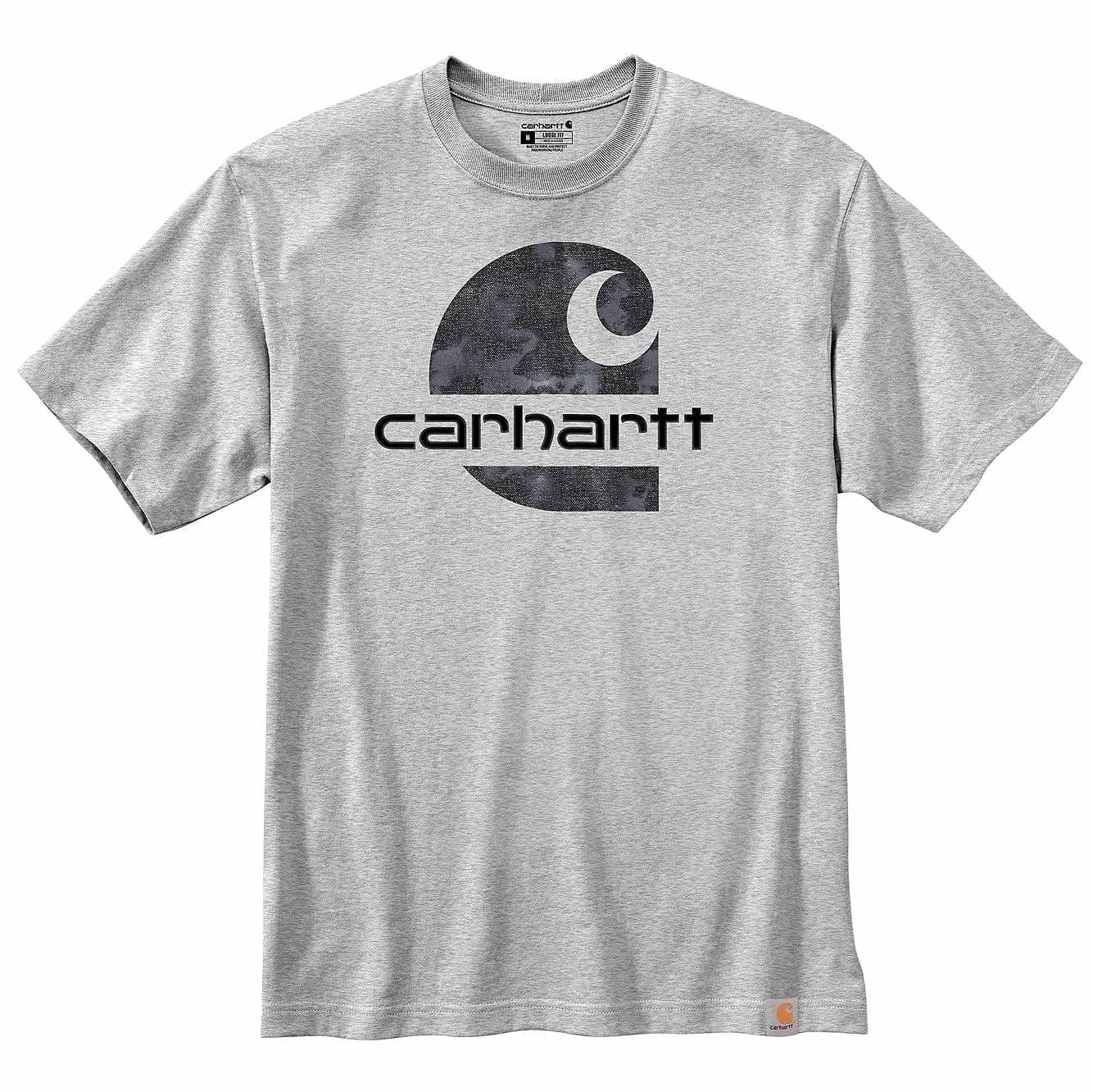Men's Loose Fit Heavyweight Short-Sleeve Camo Carhartt C Graphic T ...