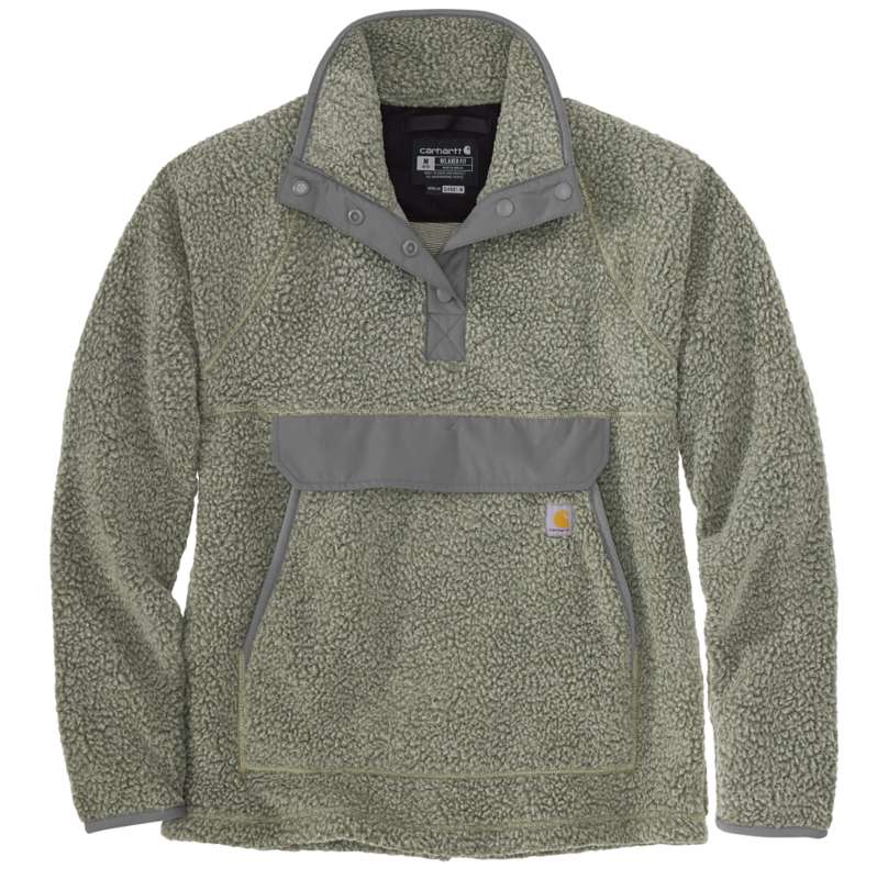 Carhartt  Basil/Malt Heather Women's Fleece Pullover - Relaxed Fit - 2 Warmer Rating