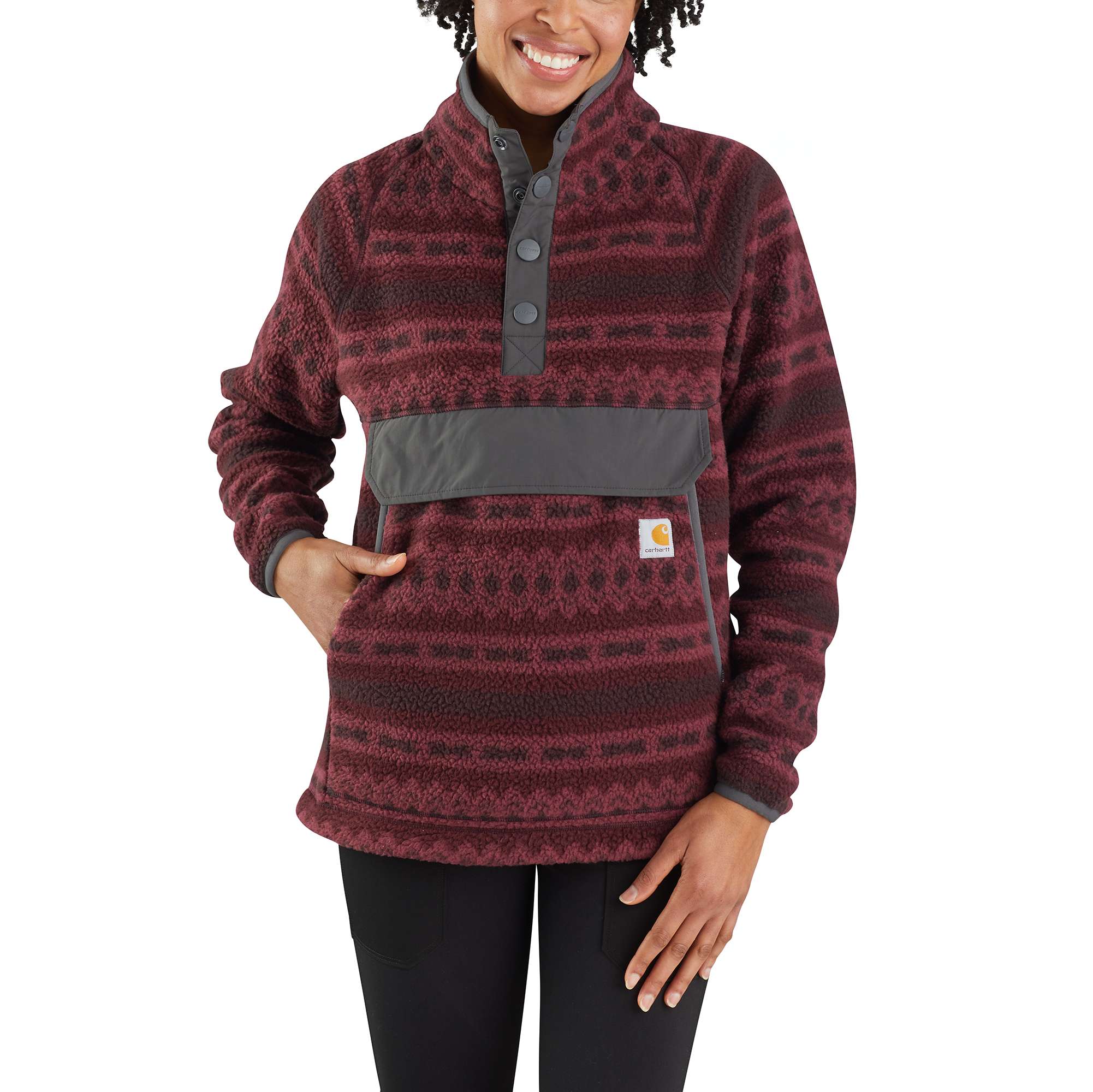 relaxed fit fleece pullover carhartt