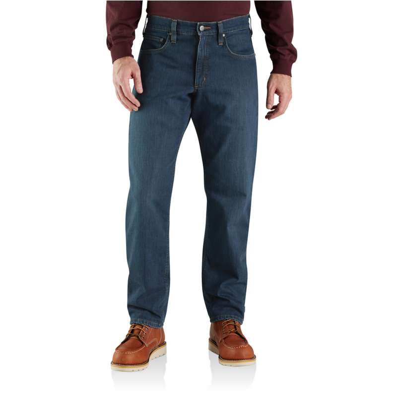 Rugged Flex® Relaxed Fit Fleece-Lined 5-Pocket Jean, Men's Fall Layering  Essentials