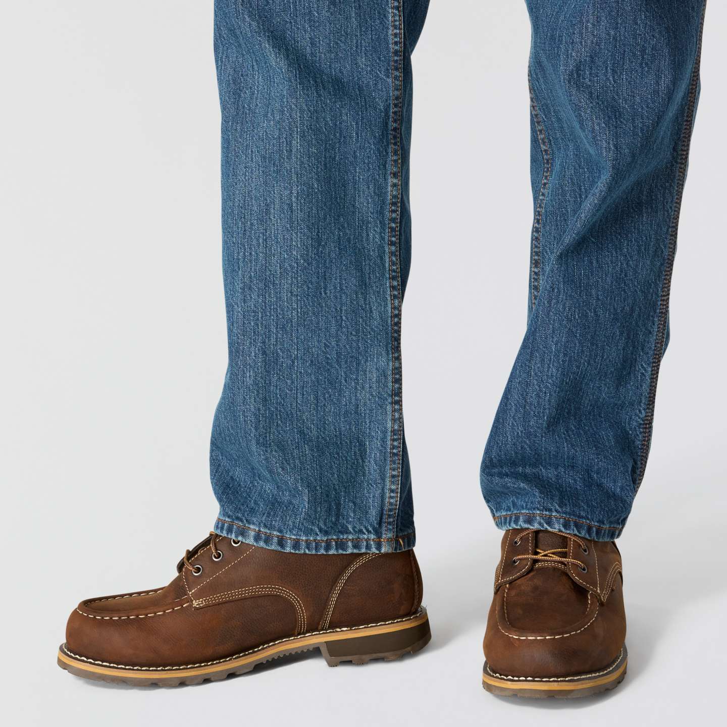 Мужские брюки Carhartt Loose Straight Denim Dungaree, цвет: Canal — фото 4