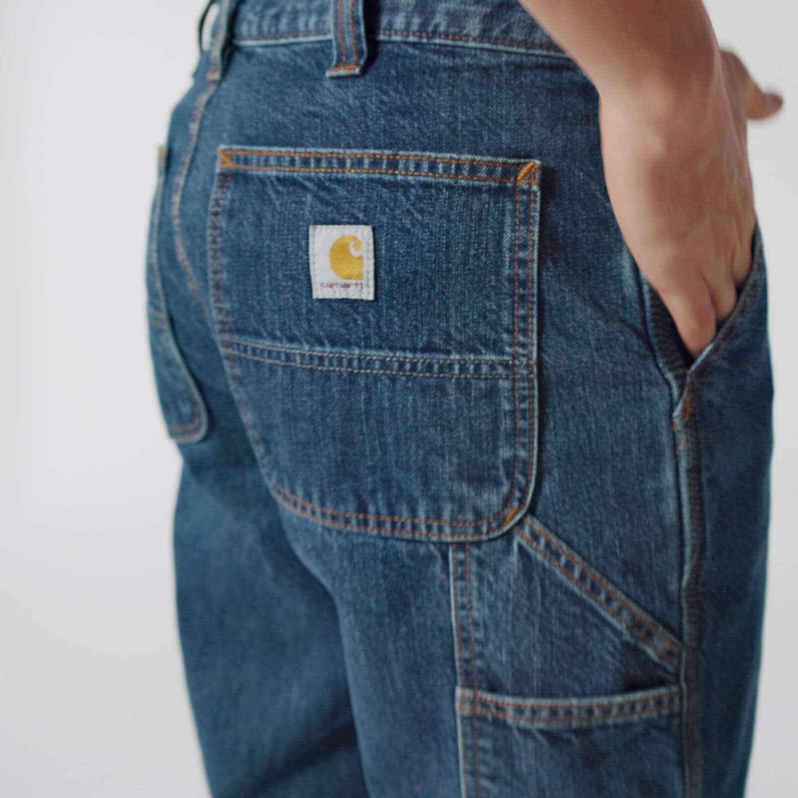 Additional thumbnail 2 of Loose Straight Denim Dungaree