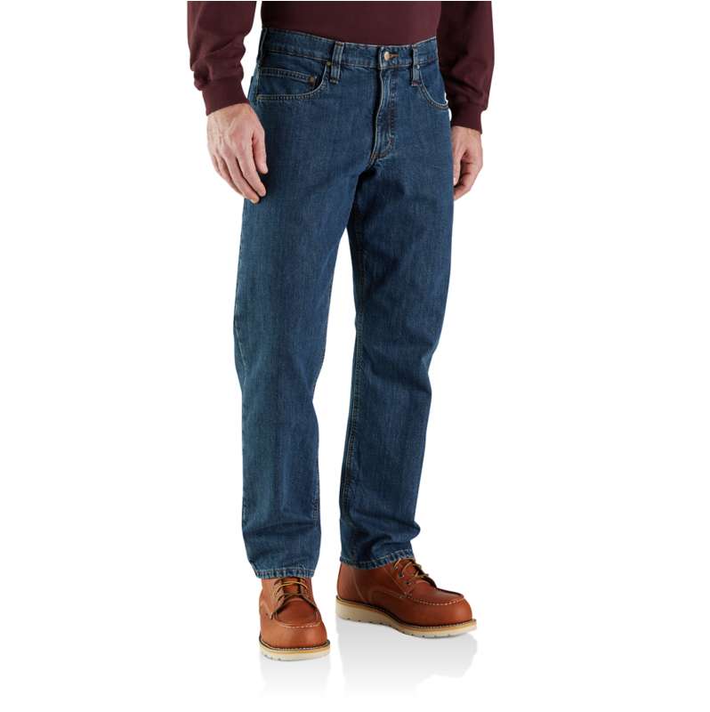 Carhartt® Men's Relaxed Fit Straight Leg Flannel Lined Jeans
