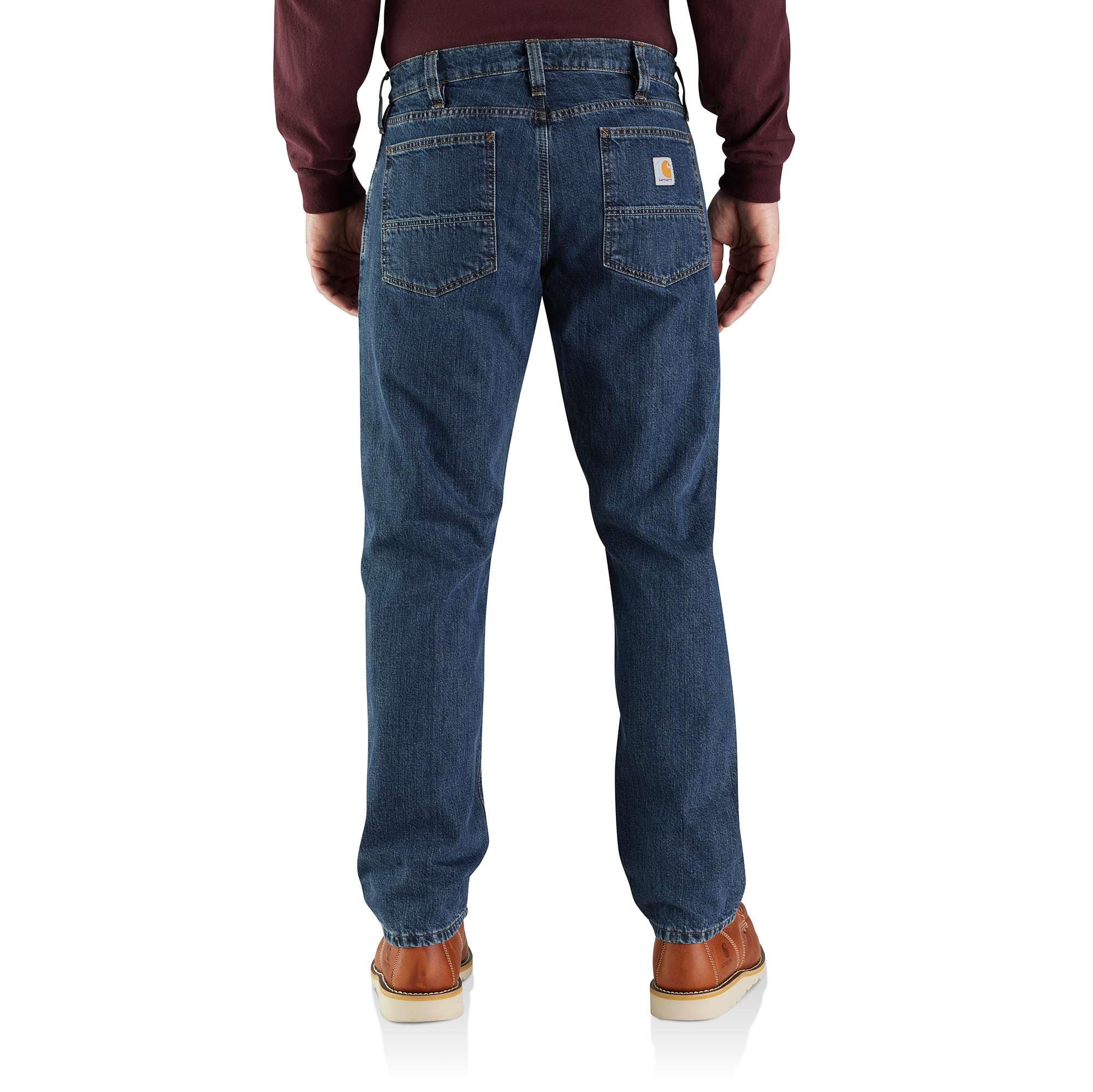 Relaxed Fit Flannel-Lined 5-Pocket Jean