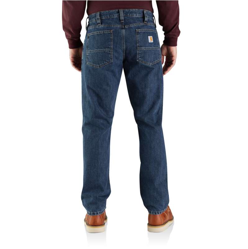 Carhartt  undefined Relaxed Fit Flannel-Lined 5-Pocket Jean