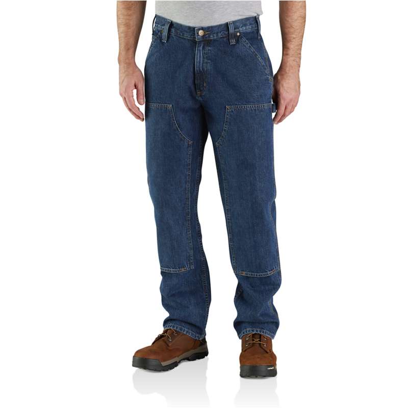 Carhartt slim fit double knee pants, Men's Fashion, Bottoms, Jeans