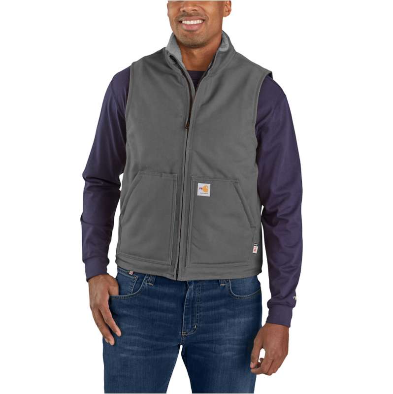 Carhartt  Gravel Flame-Resistant Duck Sherpa Lined Vest