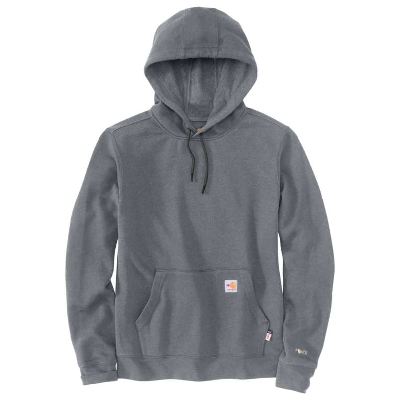 Carhartt  Granite Heather Flame-Resistant Carhartt Force® Loose Fit Midweight Hooded Sweatshirt