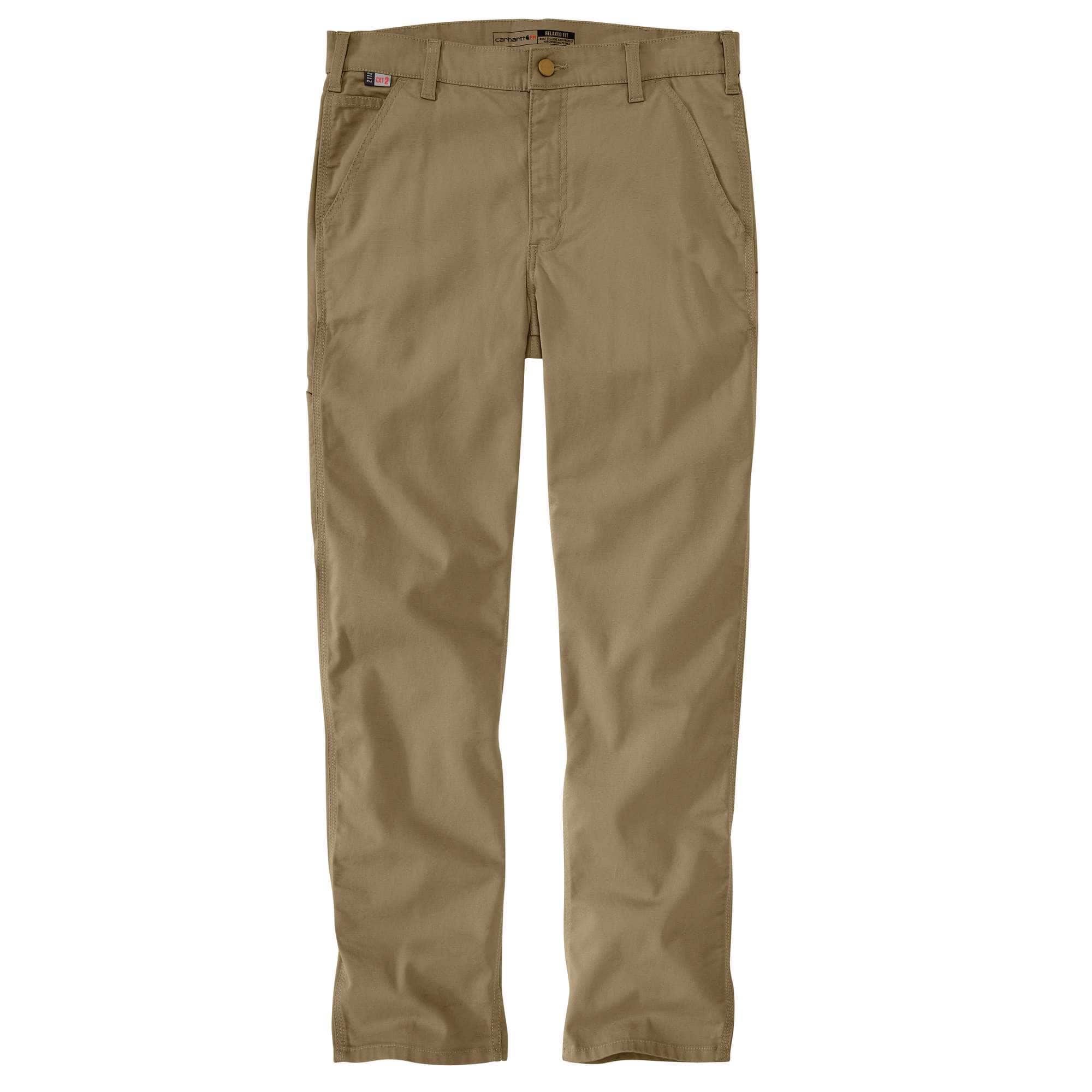 Ladies Flame-Resistant Rugged Flex® Loose Fit Canvas Work Pant, 105015