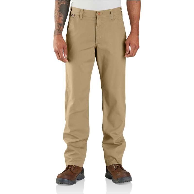 Flame-Resistant Rugged Flex® Relaxed Fit Canvas Work Pant | Men's ...